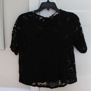 Black Lace Blouse